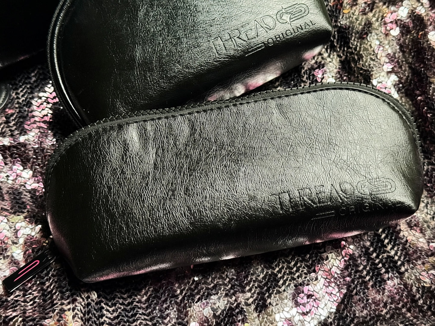 Lyra Compact Makeup Bag - Onyx