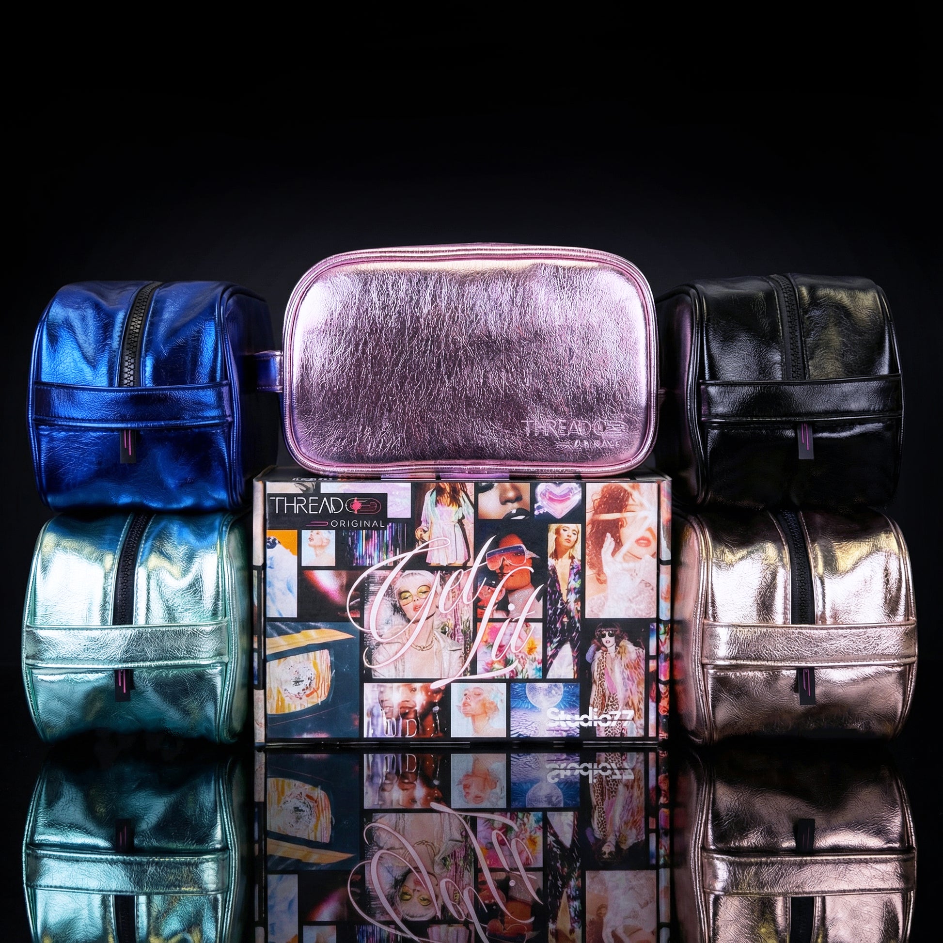 Aurora LED Makeup Bag- Ocean |Large Travel Makeup Bag |Thread Original – Thread Original