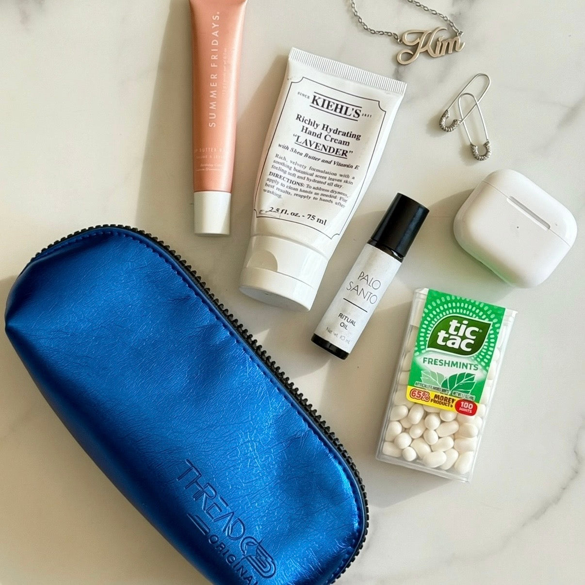 LYRA COMPACT MAKEUP BAG - OCEAN