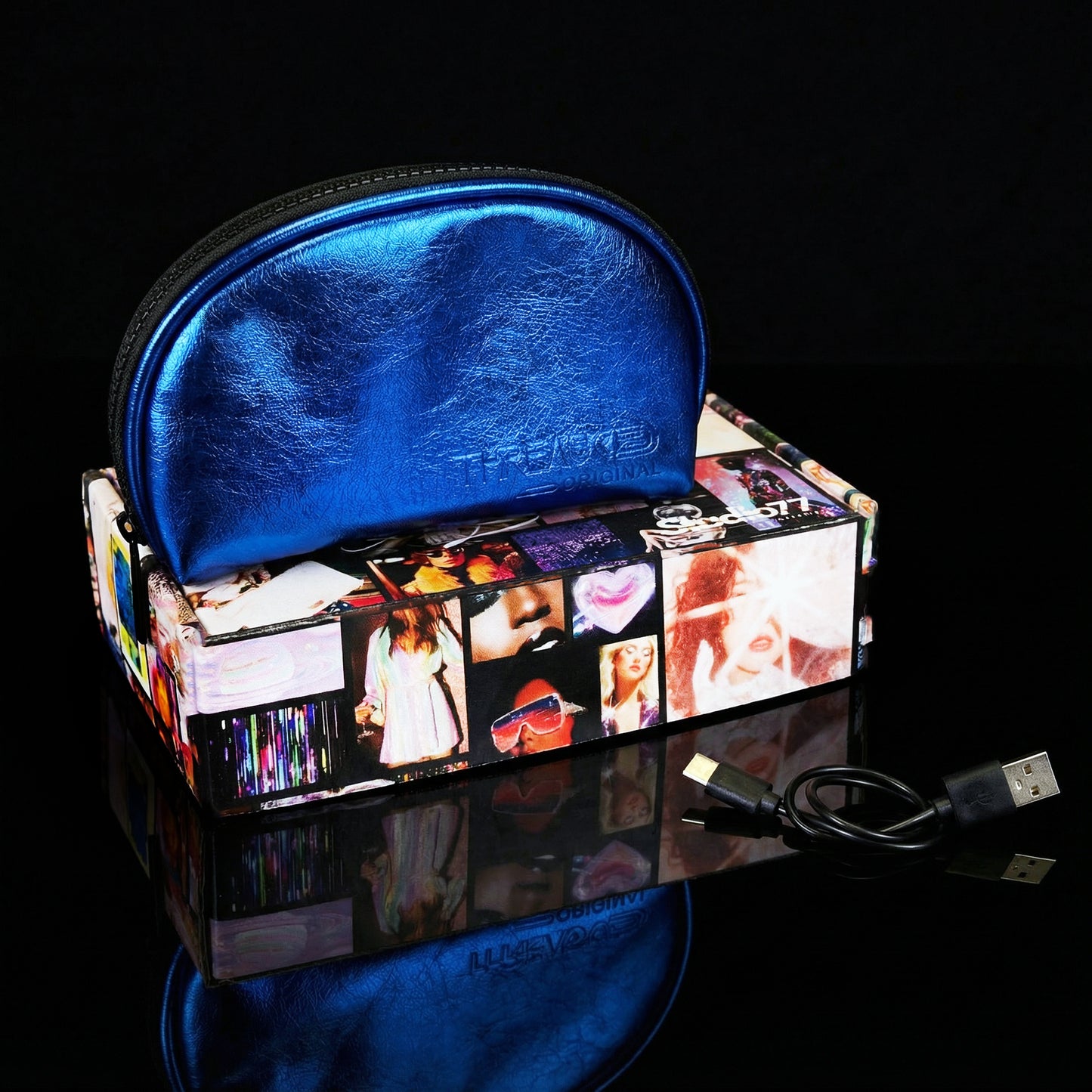 LUNA LIGHT UP MAKEUP BAG - OCEAN